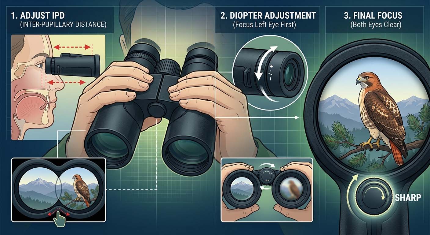 How to Adjust Binoculars for Your Eyes