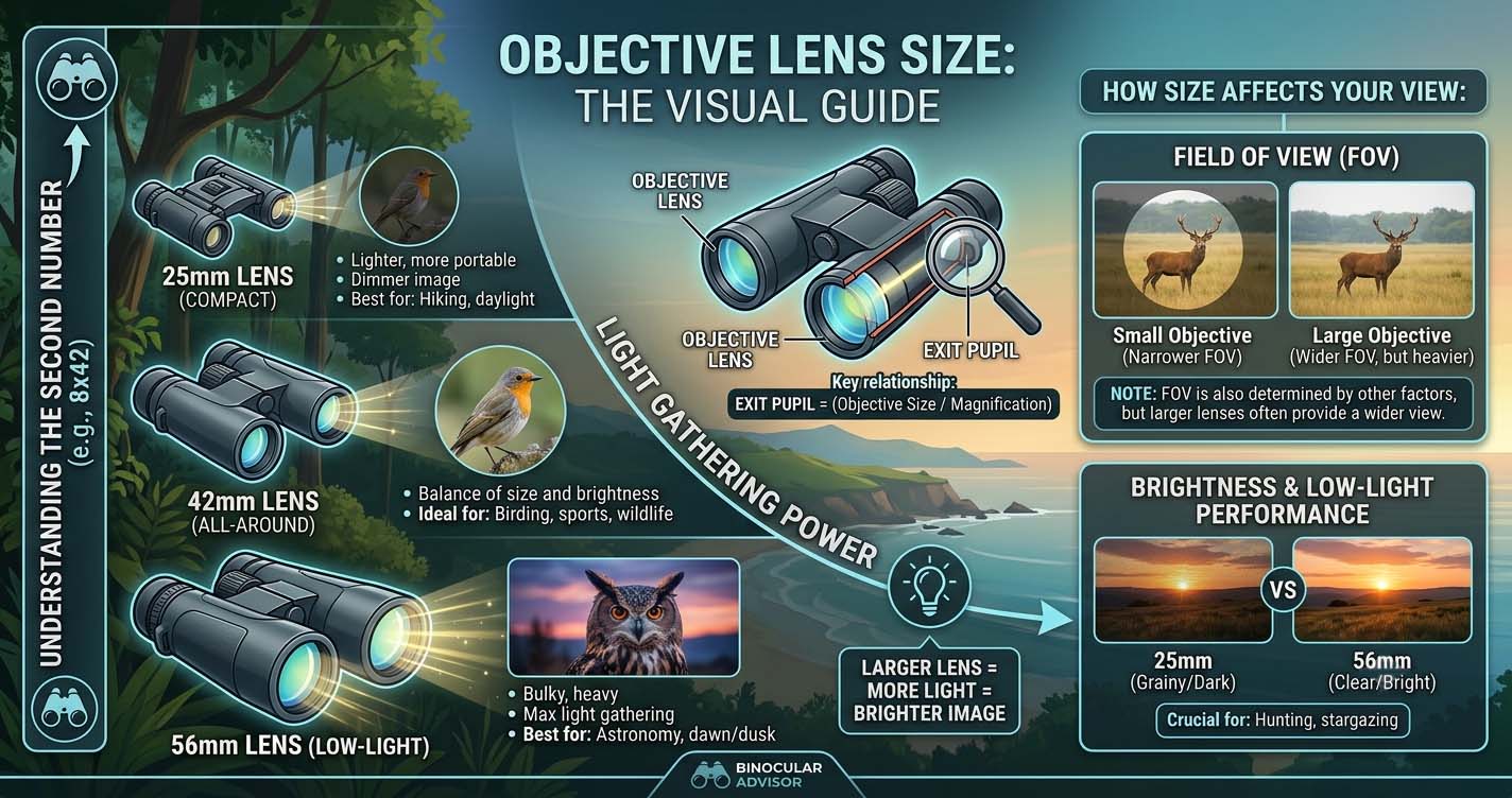 What Is Objective Lens Size in Binoculars