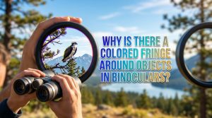 Why Is There a Colored Fringe Around Objects in Binoculars