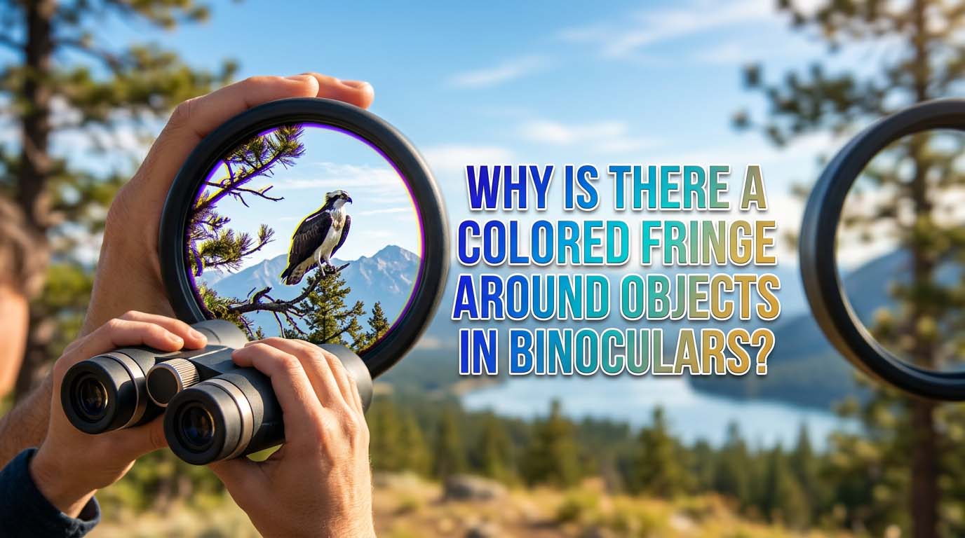 Why Is There a Colored Fringe Around Objects in Binoculars