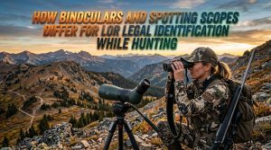 Binoculars vs. spotting scope: legal difference in hunting