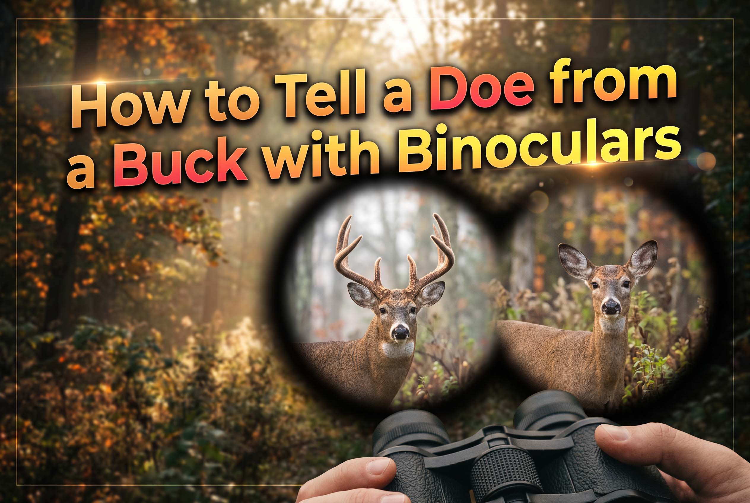 How to Tell a Doe from a Buck with Binoculars