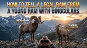 How to Tell a Legal Ram from a Young Ram with Binoculars